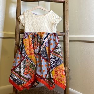 BlueBeri Boulevard Lace Handkerchief Dress